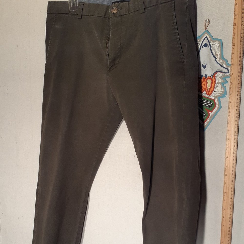 BANANA REPUBLIC Army Green Jeans, Fulton Skinny